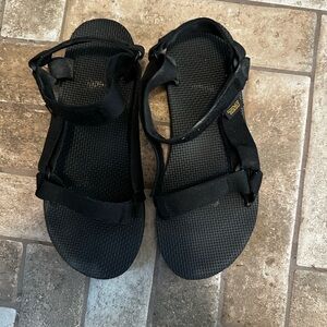 Teva Black Adjustable Sandals
